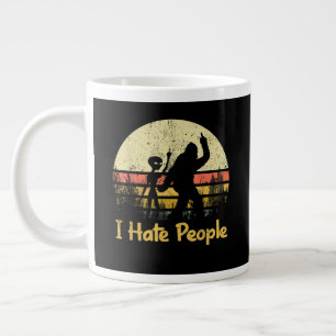 Grande Tasse drôle je déteste les gens