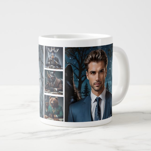 Grande Tasse Drôle Le Patron Personnalisé Photo Personnalisée (Devant droit)