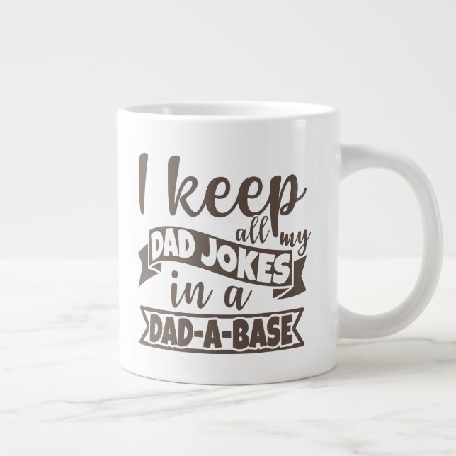 Grande Tasse Drôle Papa Joke Informatique Ingénieur Dada Base (Droite)