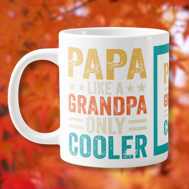 Grande Tasse Drôle "Papa Like a Grand-Père Only Glacière" (Créateur téléchargé)