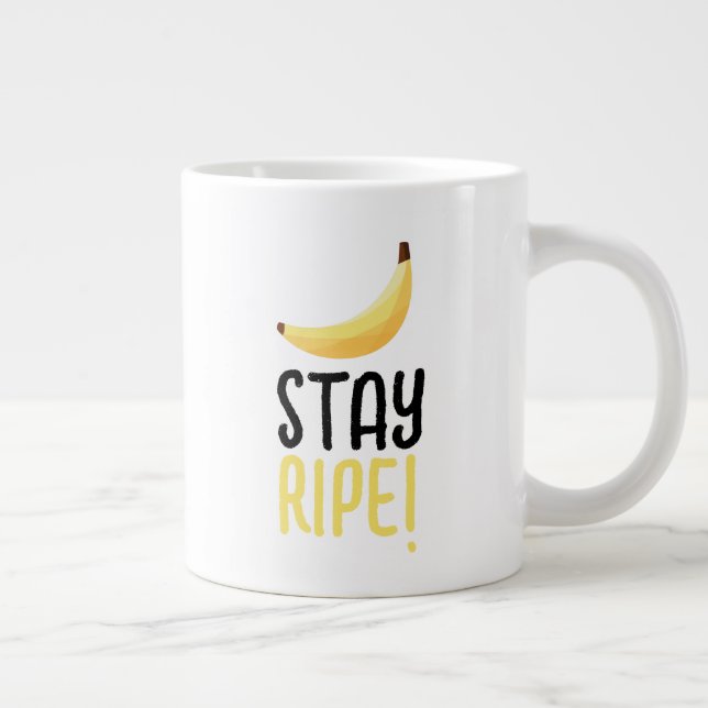 Grande Tasse Drôles de faveurs de fête à thème banane rétro ave (Droite)