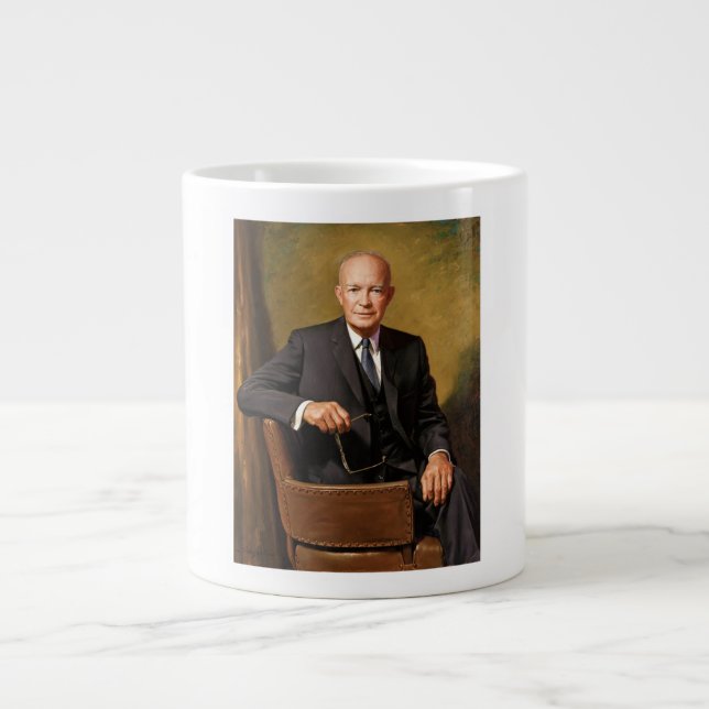 Grande Tasse Dwight Eisenhower Président Portrait de la Maison  (Devant)