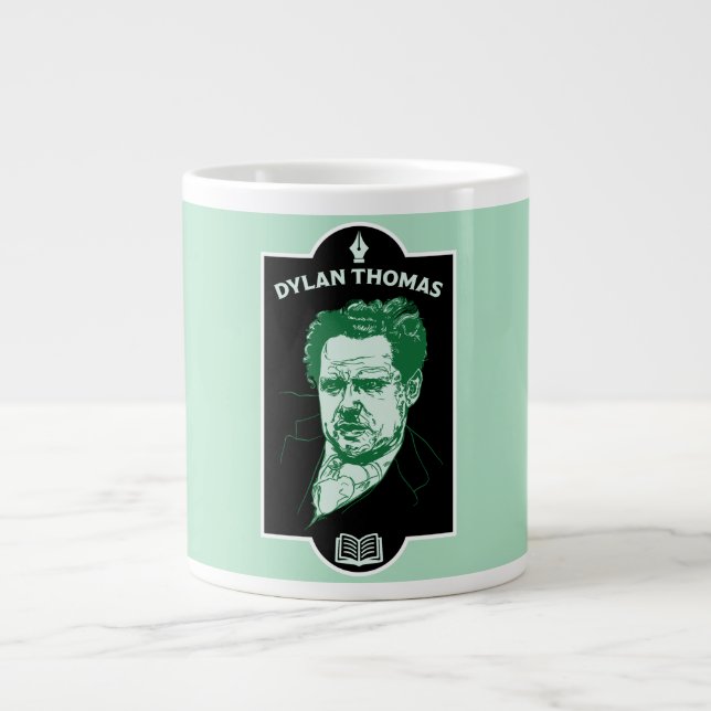 Grande Tasse Dylan Thomas Welsh Poet (Devant)