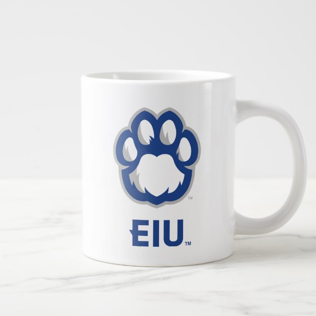 Grande Tasse Eastern Illinois Panthers Empreinte de patte & EIU (Droite)