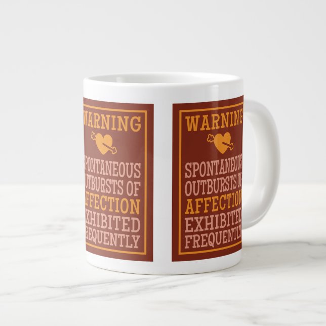 Grande Tasse Éclats de bouchons d'affection (Devant droit)