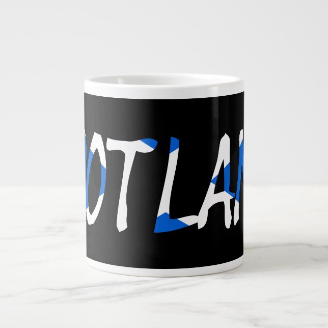 Grande Tasse Ecosse sur le drapeau écossais (Devant)
