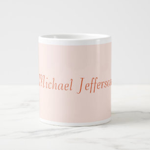 Grande Tasse Écriture manuscrite Nom de script Élégant Plaque s