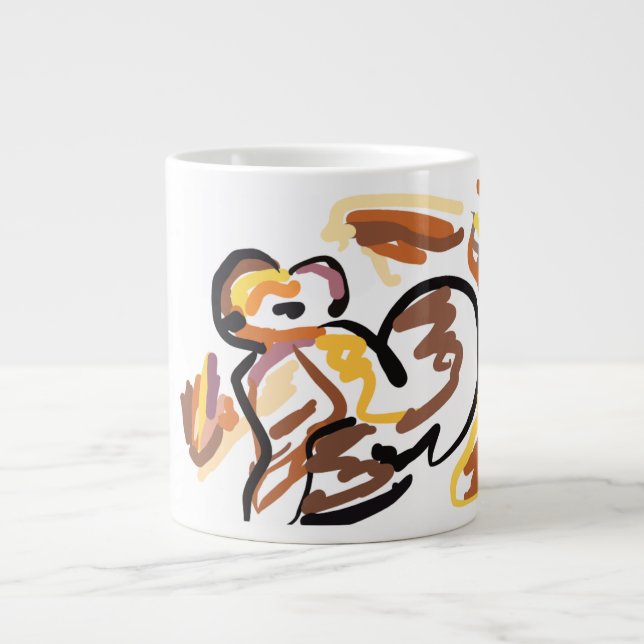 Grande Tasse écureuil automnal gentil (Devant)