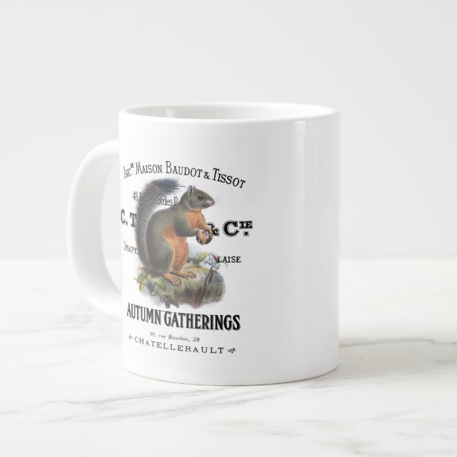 Grande Tasse écureuil vintage (Devant gauche)