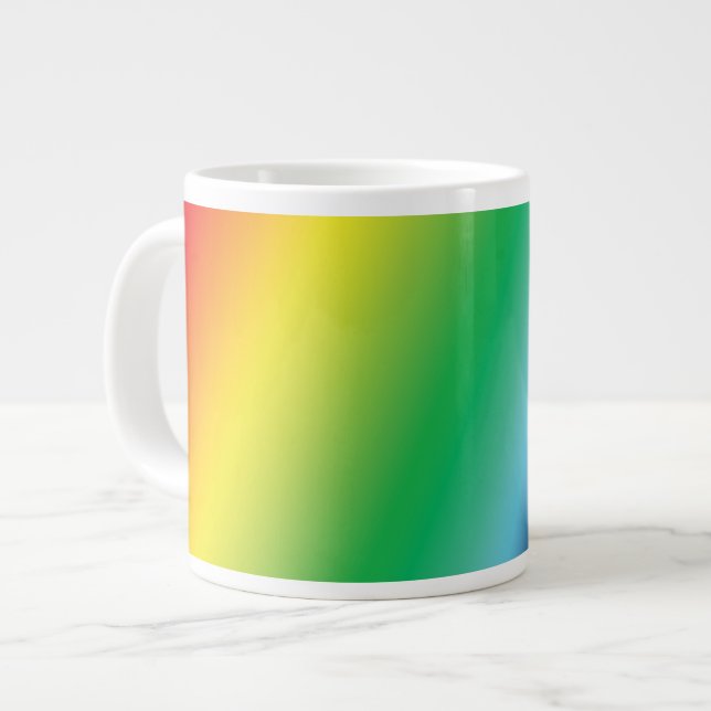 Grande Tasse égalité orgueil arc-en-ciel couleurs - spécialité  (Devant gauche)