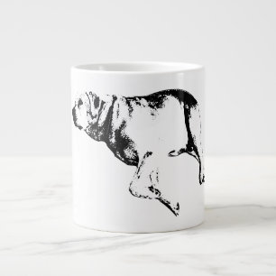Grande Tasse Élégance calme en monochrome