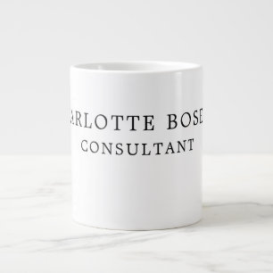 Grande Tasse Élégant minimaliste professionnel classique