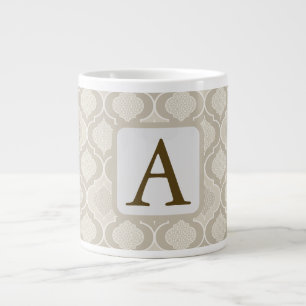 Grande Tasse Elégant Motif de Trellis marocain dans les tons ne