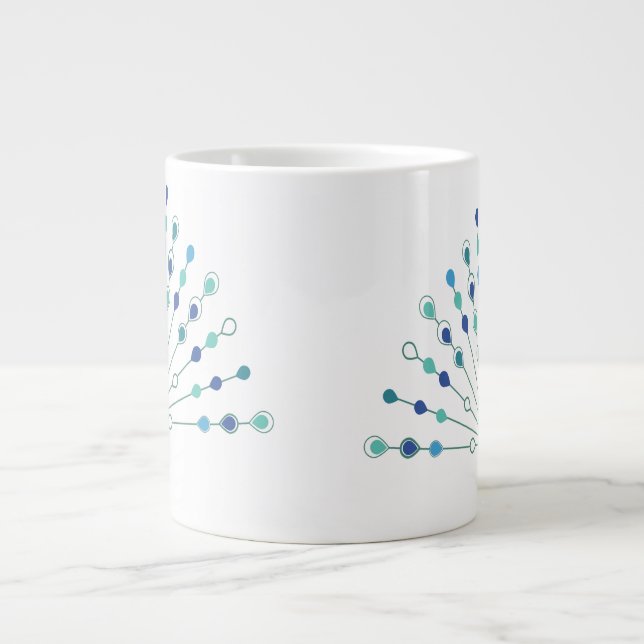Grande Tasse Elegant Peacock Silhouette (Devant)