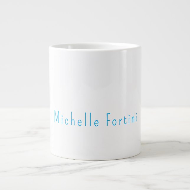 Grande Tasse Élégant Simple Minimaliste (Devant)