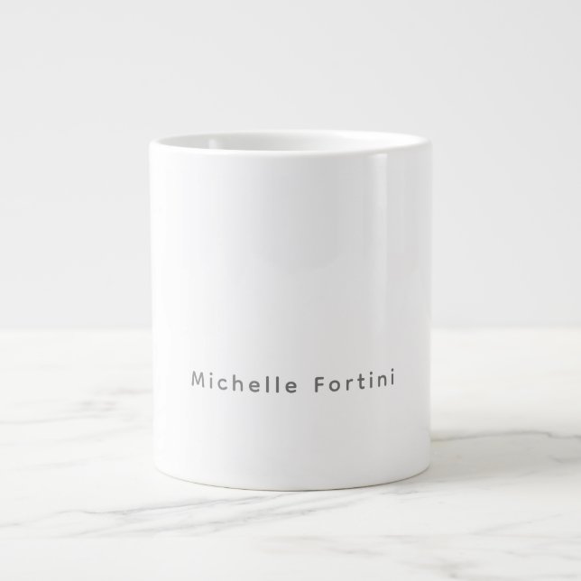 Grande Tasse Élégant Simple Minimaliste (Devant)