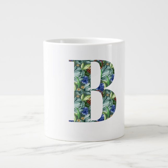Grande Tasse Elégante B Alphabet Design Cup (Devant)