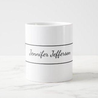 Grande Tasse Élégante écriture moderne à la main Plain Professi