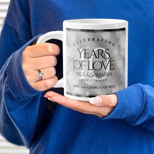 Grande Tasse Élégante fête du 10e anniversaire du Mariage de Ti
