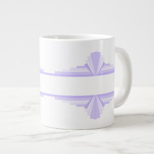 Grande Tasse Elément Art déco en lilas & violet