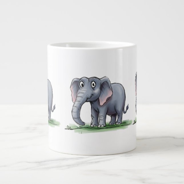 Grande Tasse Eléphant (Devant)