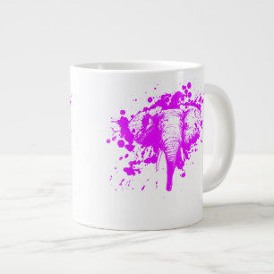 Grande Tasse Eléphant rose en colère