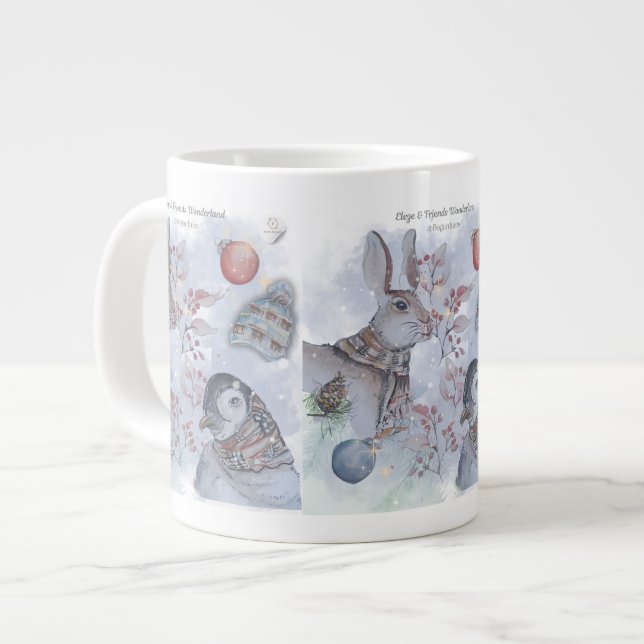 Grande Tasse Eleze & Friends Series Boganhues Print (Devant gauche)