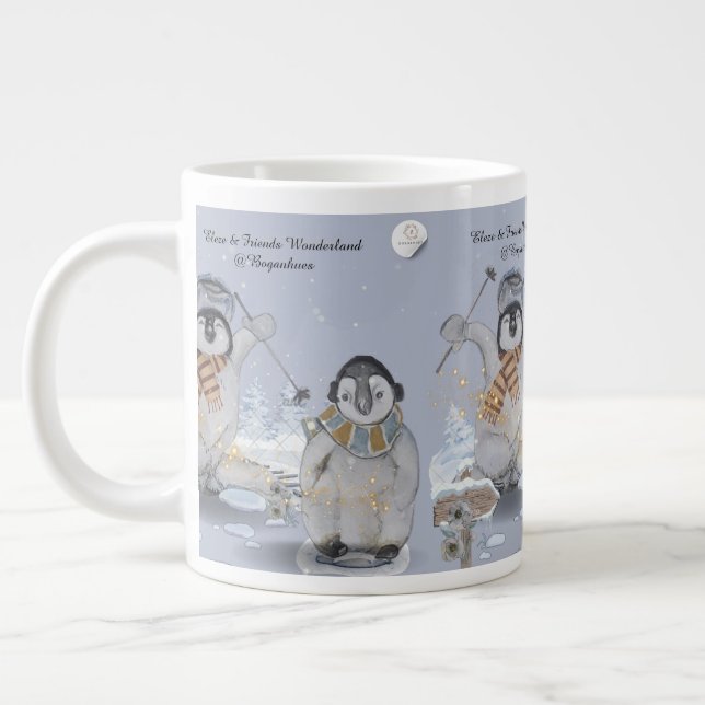 Grande Tasse Eleze & Friends Series Boganhues Print Giant Coffe (Gauche)