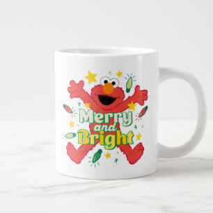 Grande Tasse Elmo Joyeux et lumineux