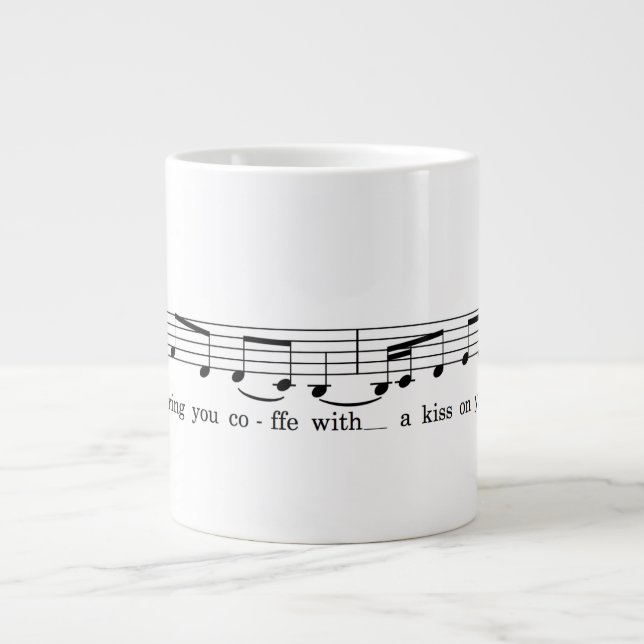 Grande Tasse Embrasse-toi sur ta tête (Devant)