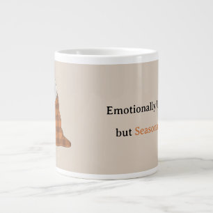Grande Tasse Émotionnellement indisponible mais festif saisonni