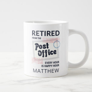 Grande Tasse Employé de poste retraité Mailman personnalisé