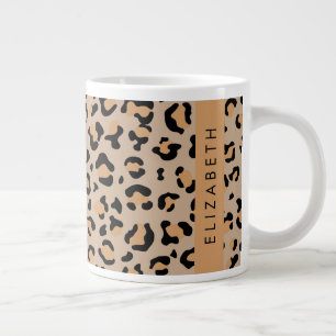 Grande Tasse Empreinte de léopard, Spots, Leopard Brown, Votre