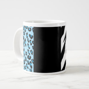 Grande Tasse Empreinte de léopard, Zebra Print, Poster de anima