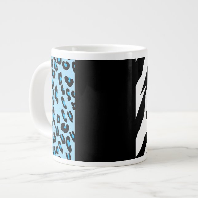 Grande Tasse Empreinte de léopard, Zebra Print, Poster de anima (Devant gauche)