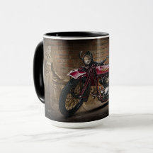 Grande tasse en chef indienne de la moto 1923