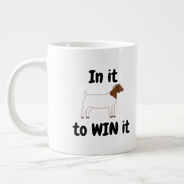 Grande Tasse En elle pour le GAGNER - Chèvre de Boer (Gauche)