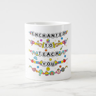 Grande Tasse Enchanté de vous enseigner Professeur Drôle