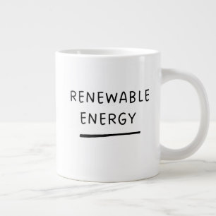 Grande Tasse Énergie renouvelable – Café écologique mignon et d