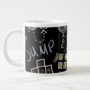 Grande Tasse Enfants Enseignant Plaisir Jeux Playground Chalkbo