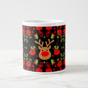 Grande Tasse Enveloppement de Noël des elfes amusant