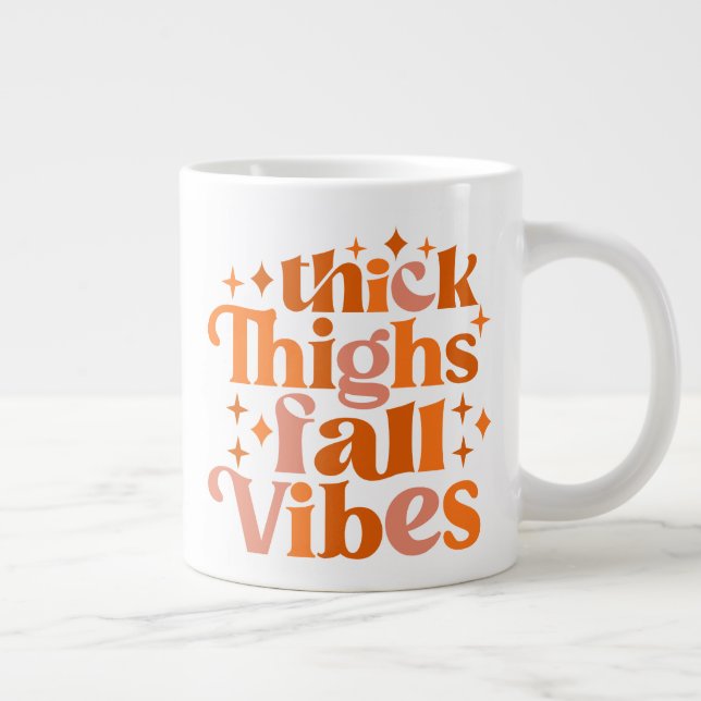 Grande Tasse Épais cuisses Vibes Automne (Droite)