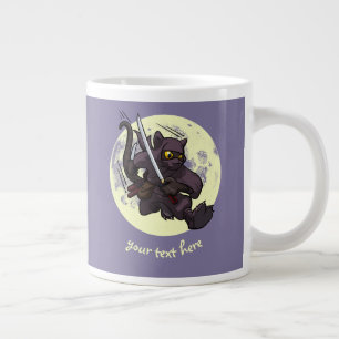 Grande Tasse Épées de ninja katana coup de pied volant dessin a