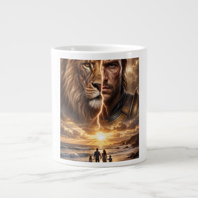 Grande Tasse Epic Lion and Warrior Sunset  (Devant)