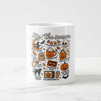 Grande Tasse Épice de citrouille rétro d'automne