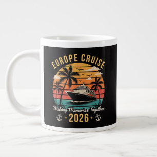 Grande Tasse Équipe de Croisière en Europe 2026 Tenue de Vacanc