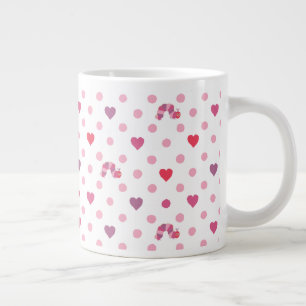 Grande Tasse Eric Carle   Valentine Heart Polka Dot Motif