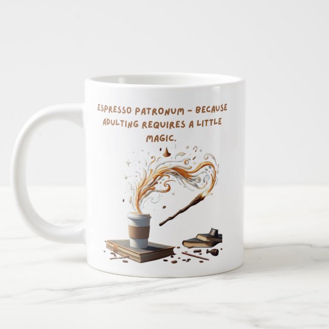 Grande Tasse Espresso Patronum - Un peu de magie (Gauche)
