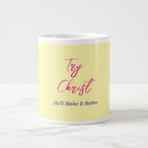 Grande Tasse Essayez Christ Yellow