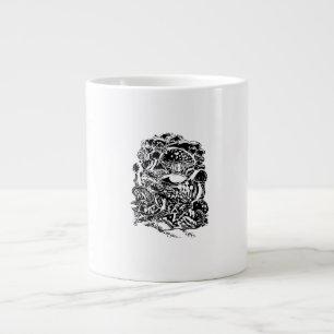 Grande Tasse Esthétique Cottagecore Grenouille Champignon Art G
